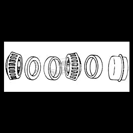 1-1/16" Straight Spindle Trailer Repair Kit