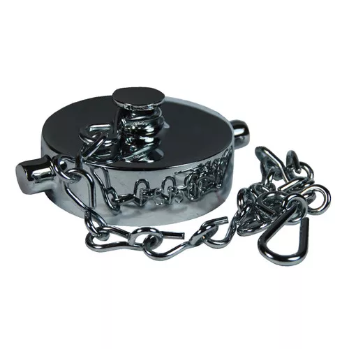 1 1/2 in. NH(NST) Dixon Brass Cap & Chain - Pin Lug (Polished Chrome Plated)