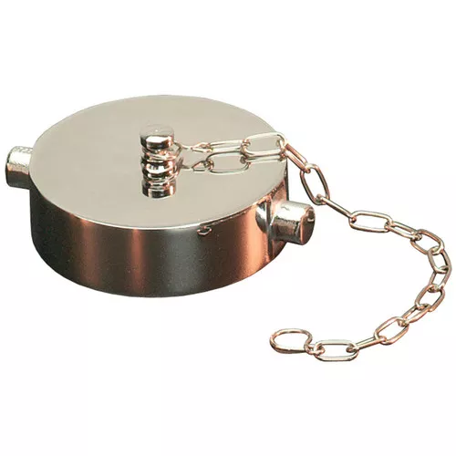 1 1/2 in. NH(NST) Dixon Brass Cap & Chain - Pin Lug (Polished)