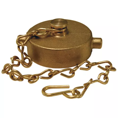 1 1/2 in. NH(NST) Dixon Brass Cap & Chain - Pin Lug