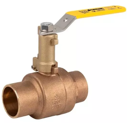 1-1/2" Jomar Valve S-200CSS-EH, 2 Piece, Full Port, Soldered Ends, Bronze, Stainless Steel Ball & Stem, Stem Extension, 600 WOG Ball Valve