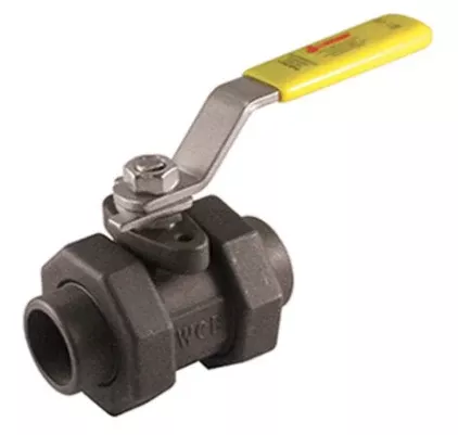 1-1/2" Jomar Valve S-CS-2002N-SS-DUE, 5 Piece, Double Union End, Full Port, Carbon Steel, Socket Weld, Stainless Steel Ball & Stem, 3000 WOG Ball Valve