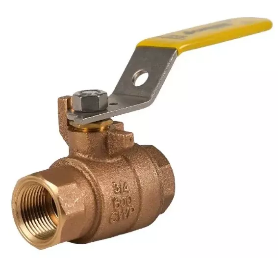 1-1/2" Jomar Valve T-200CSS, 2 Piece, Full Port, NPT Threaded, Bronze, Stainless Steel Ball & Stem, 600 WOG Ball Valve
