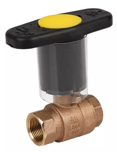 1-1/2" Jomar Valve T-200CSS-IH, 2 Piece, Full Port, NPT Threaded, Bronze, Stainless Steel Ball & Stem, Thermal-Block Insulated Handle, 600 WOG Ball Valve