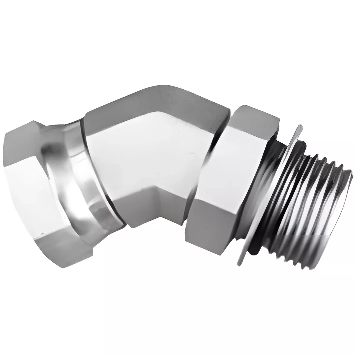 1/4 MALE ORB X 1/4 FNPT SWIVEL 45 DEG ADAPTER