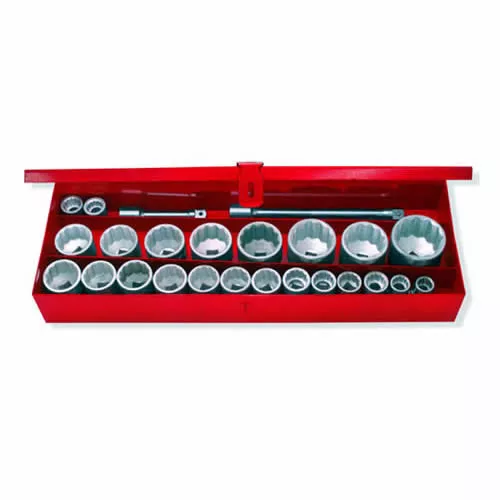 1 IN DR 12-PT Socket Set 1-1/16 IN TO 3-1/2