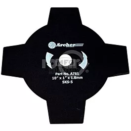 10" Brush Blade 4 Teeth, 1" Bore