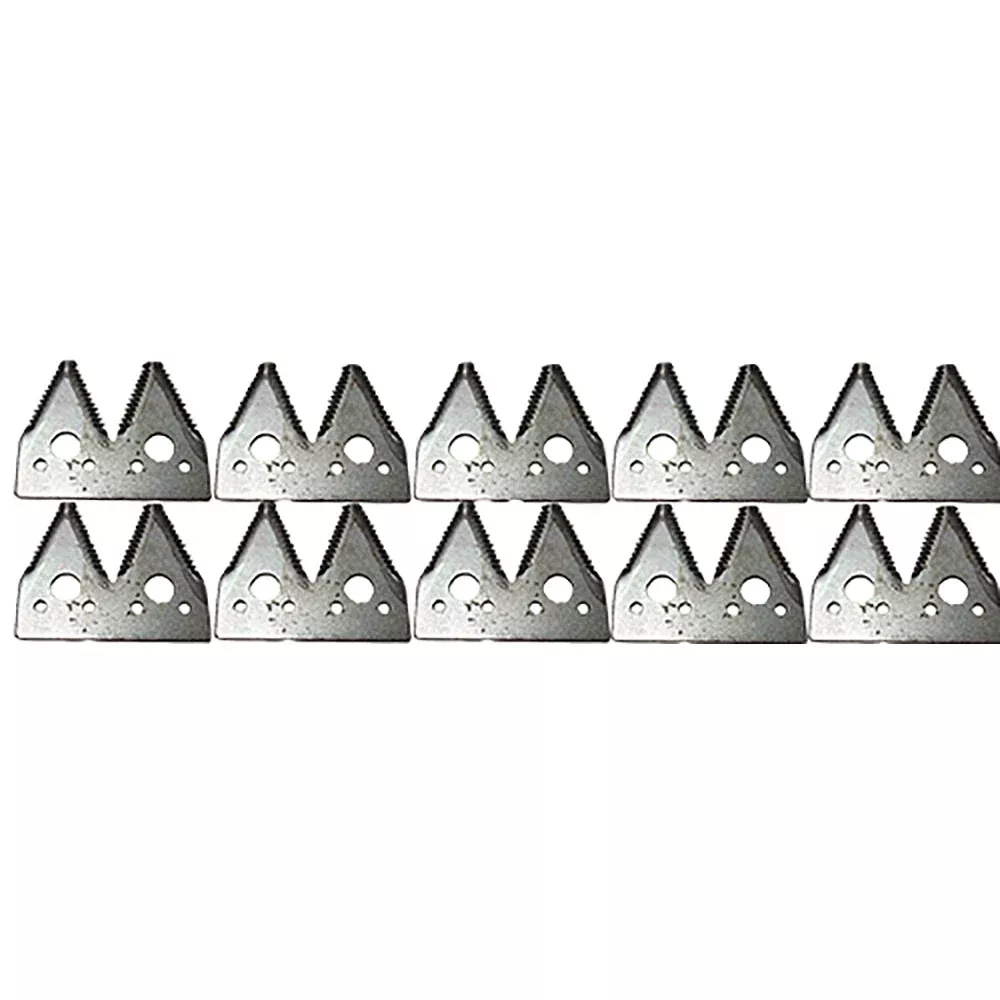 (10) Course Tooth Double Sickle Sections Fits John Deere Cutting Platforms