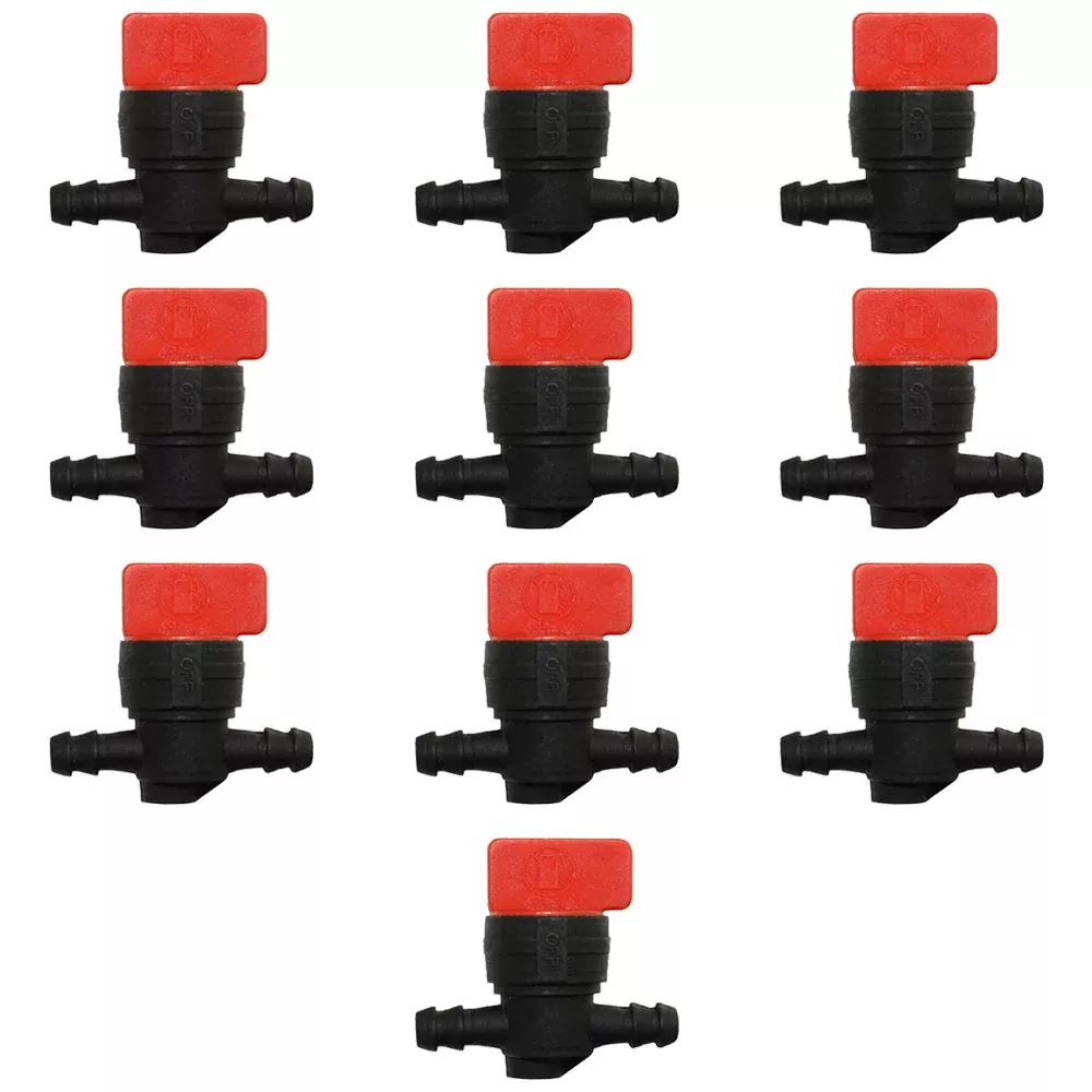 10 Inline Fuel Shutoff Cut Shut Off Valve 1/4" I.D. Fits Briggs 494768 698183