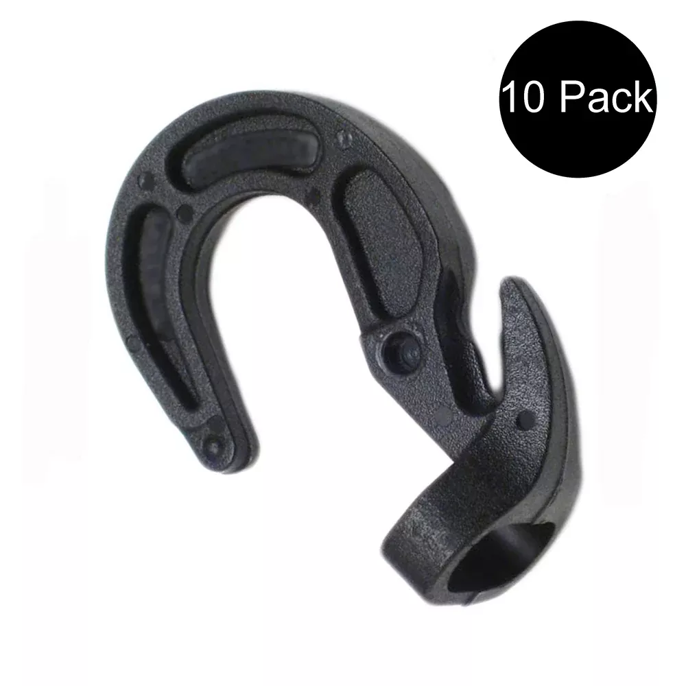 (10) Shock Cord Hooks Adjustable Ball Rubber Boat Bungee Tarp Bungie Cover