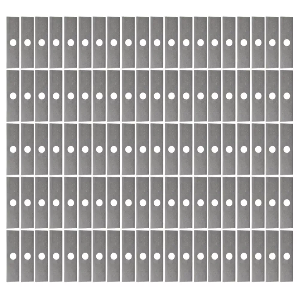 100 Mower Blades 8"x2" Unpainted Edger Blade fits Echo 720237001 Fits Ryobi