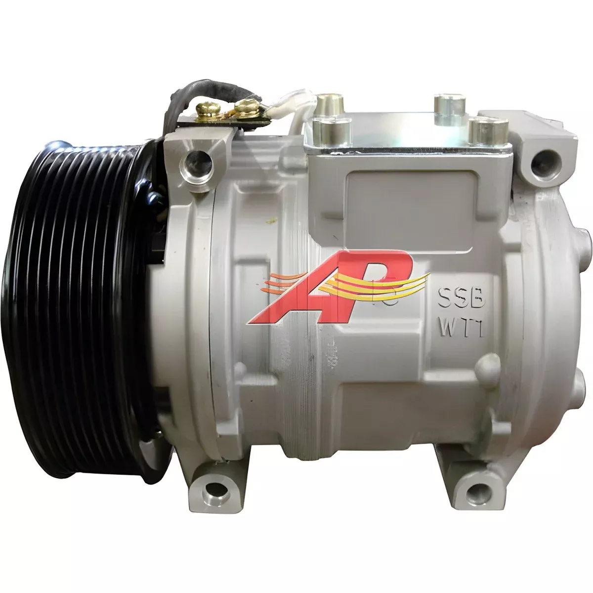 10PA15C Compressor With 5.1" 9 Groove Clutch, 12 Volt for Claas