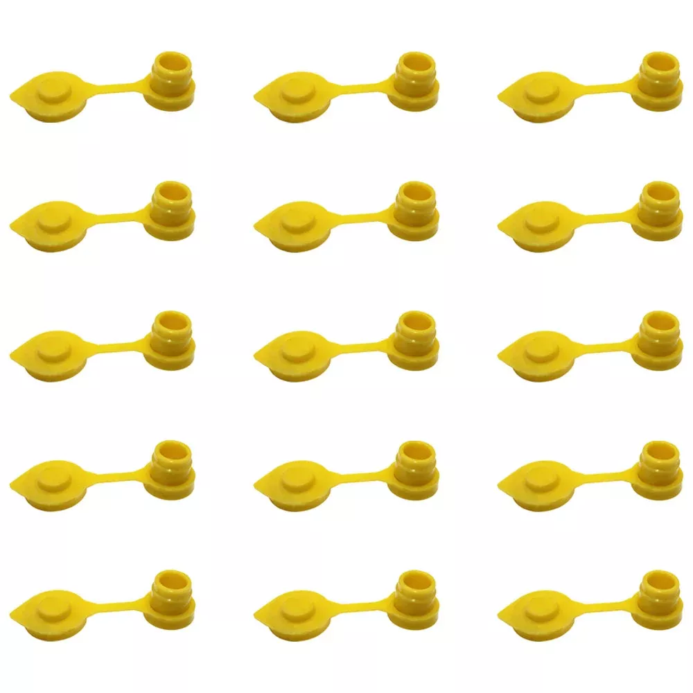 15-Pack New Yellow Vent Caps Gas Can Breather Midwest Blitz Wedco Scepter