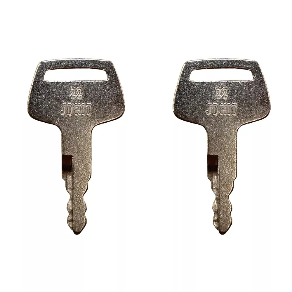 2 Fits John Deere & Hitachi Excavator Keys also Fits Case Dozer Fits New Holland