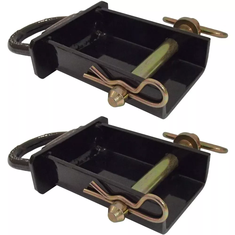 2 Pack Trailer Stake Pocket D-Rings for Flatbed Utility Capacity 12000#s