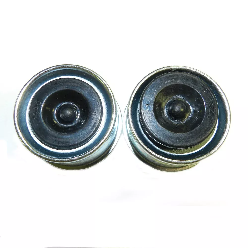 2 Trailer Axle Dust Cap Cup Grease Cover & Plug RV Camper Utility 1.98"