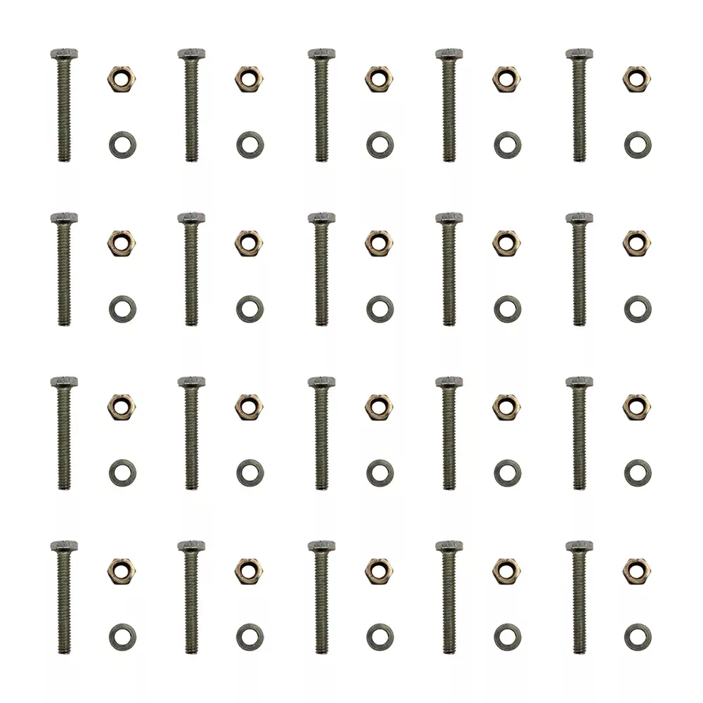 20 Pack Snow Blower Shear Pin and Nut with Spacer for APY 301172 & Rotary 8938