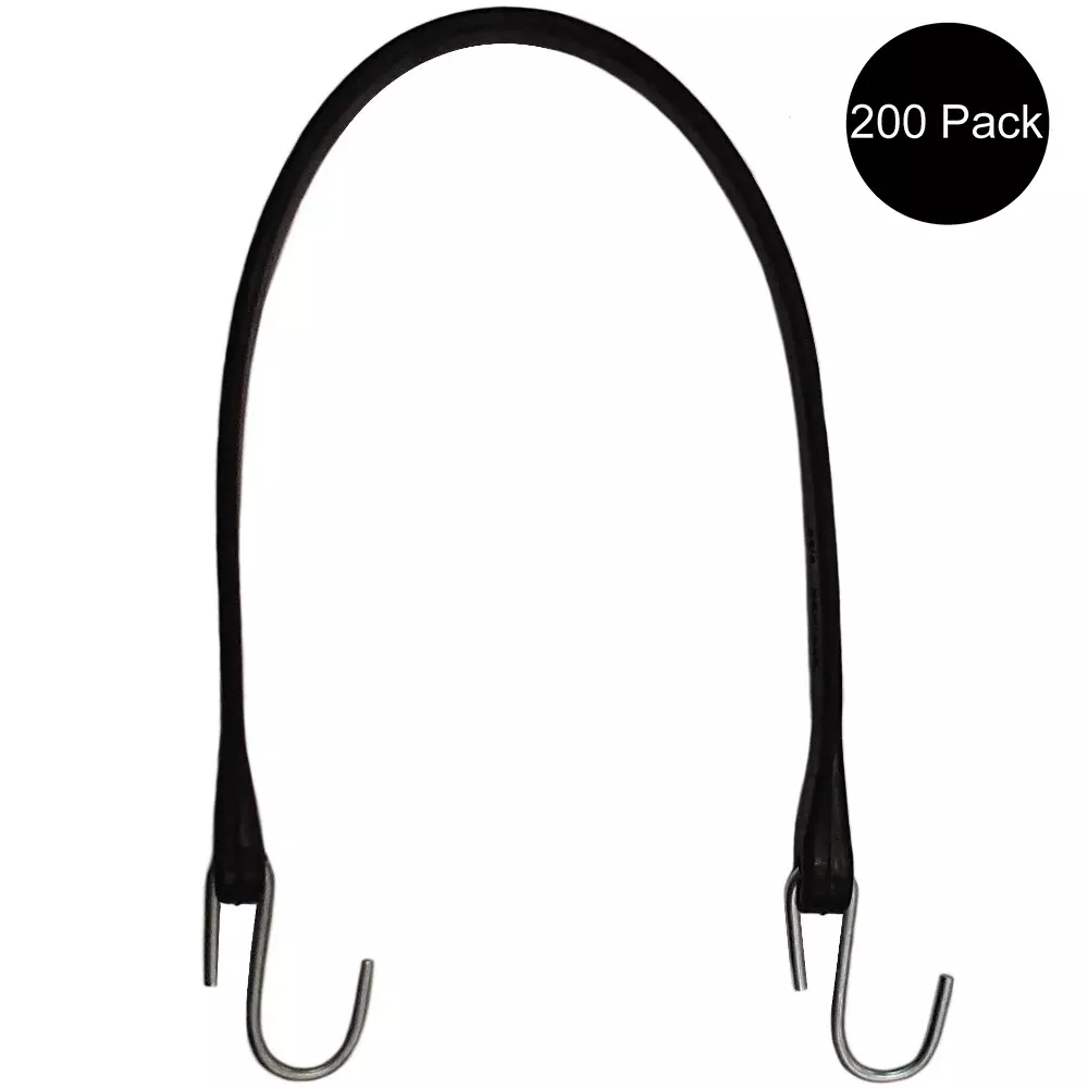 200 Truck Trailer Tire Chains HD Tie Down 21" Natural Rubber Tarp Strap Bungee