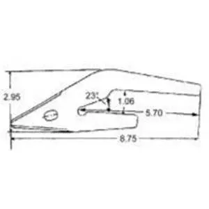 23 SERIES CAST PIN-ON ADAPTER FOR BUCKET TOOTH