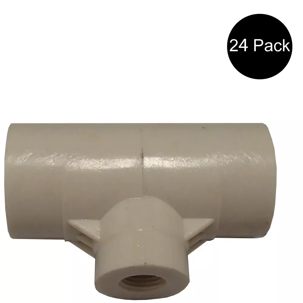 24 Water Drinker 1/2" PVC Fittings for Waterer Cups/Nipples for Chicken/Poultry