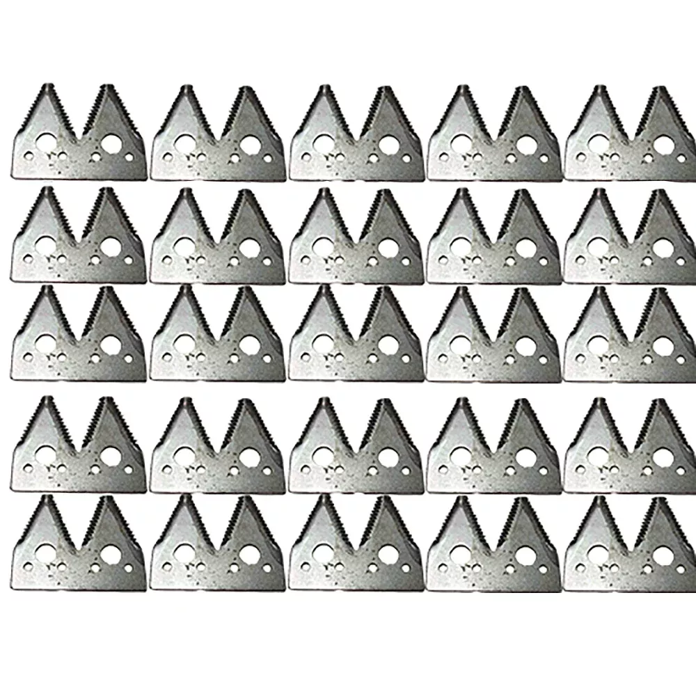 (25) H163131 Aftermarket Replacement Course Tooth Double Sickle Sections