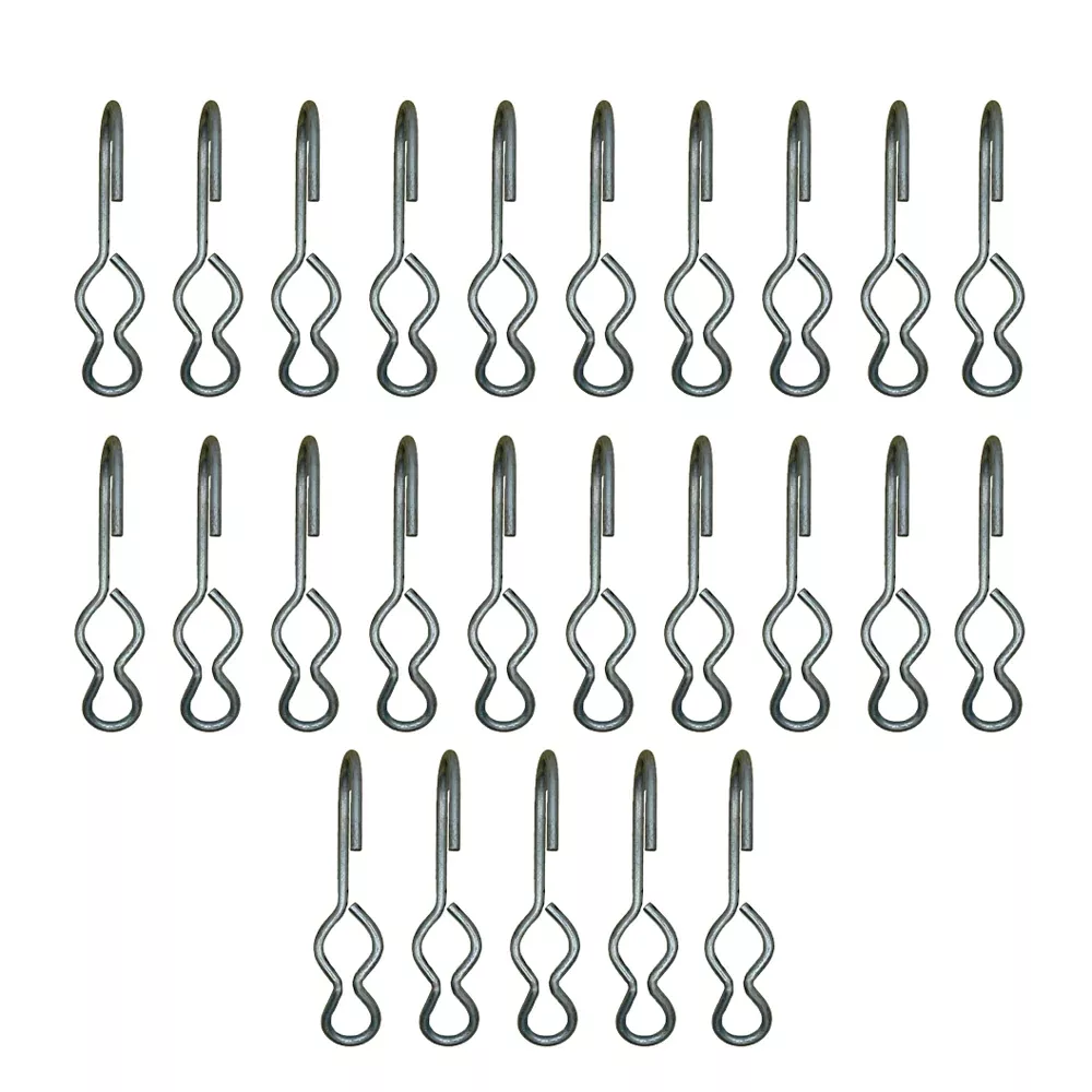 25 New SJ Hooks for Rubber Rope Shock Cord Bungee Cord Tarp Strap Tie Down Hook