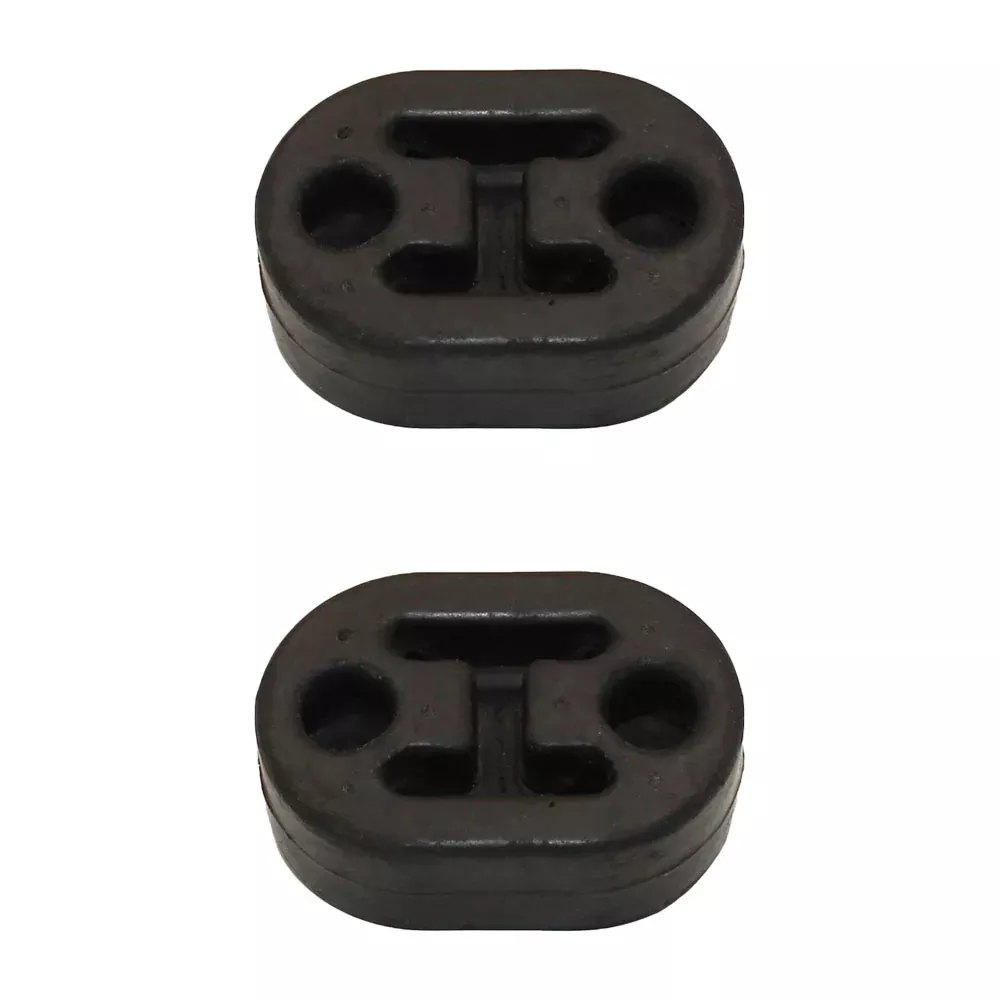 2Pcs Universal Car Truck Rubber Exhaust Tail Pipe Mount Bracket Hanger Insulator