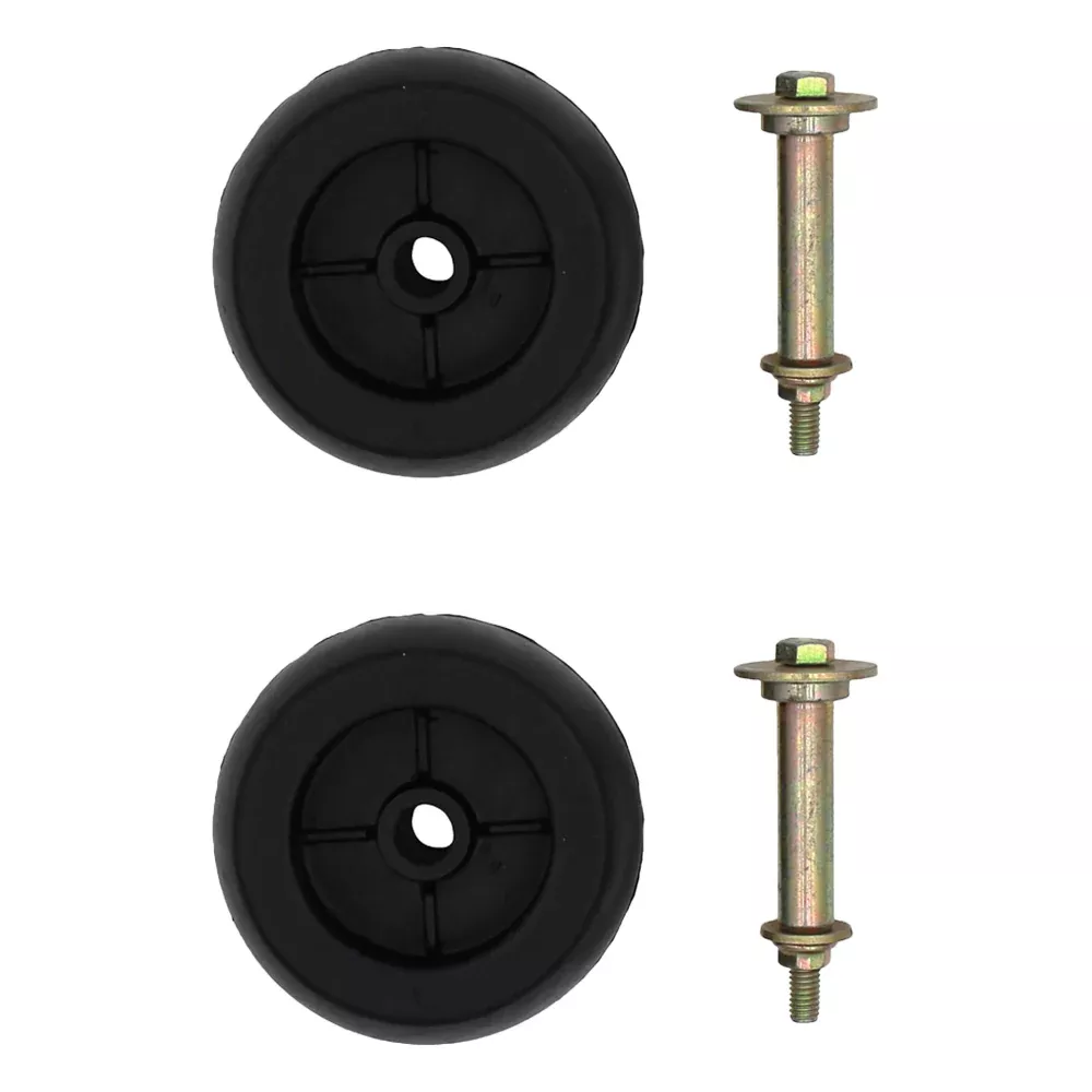 2Pk Anti Scalp Mower Deck Wheel Roller Kit w Hardware For Stander Wright Sentar