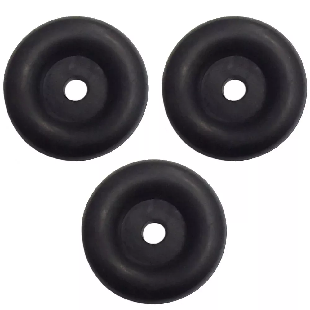 3 Rubber Bumpers for Trailer Ramp Door Truck 2.5" Round Replacement Cargo Stop