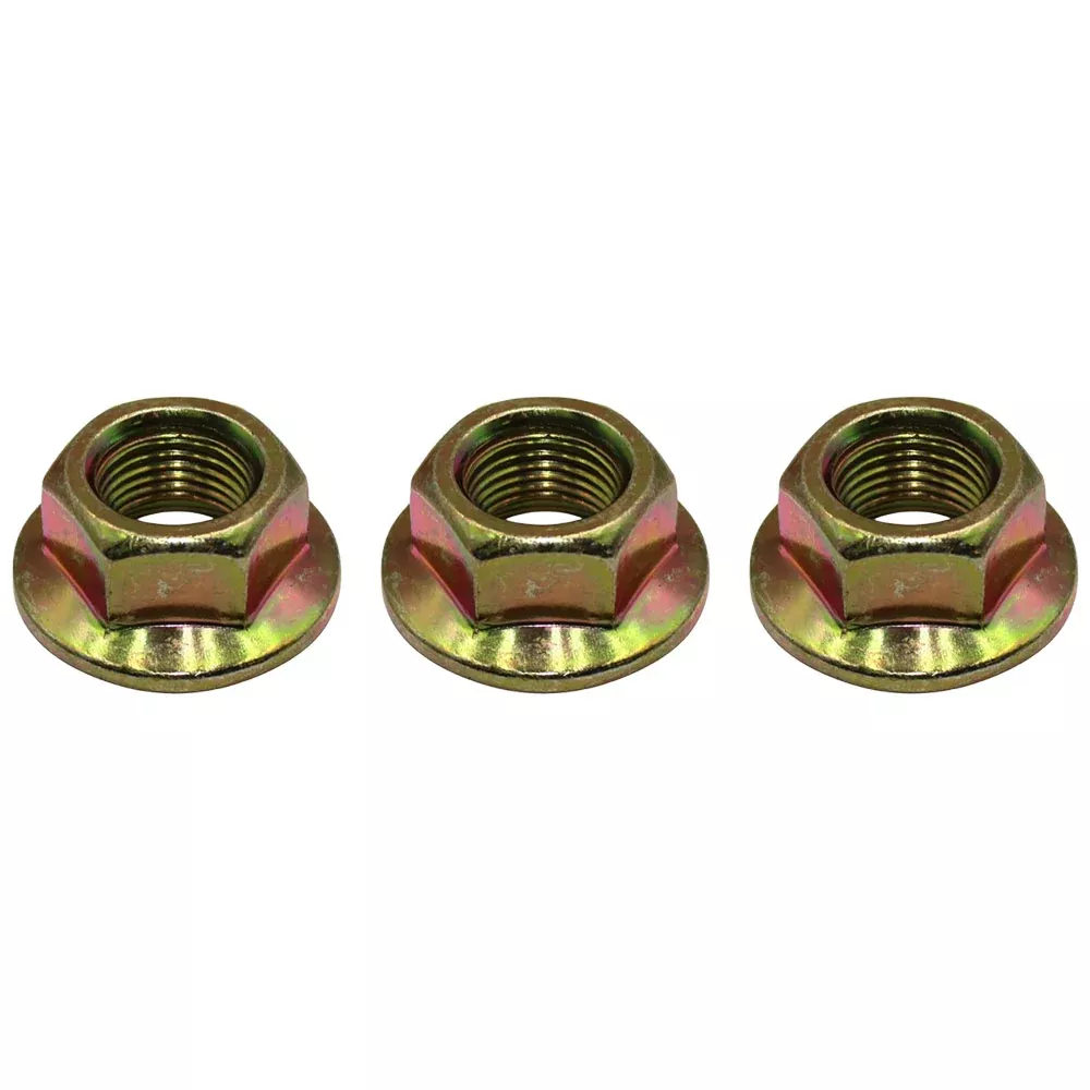 (3)- Spindle Blade Lock Nuts for Compact Tractor, MTD Riders 912-0417A 712-0417A