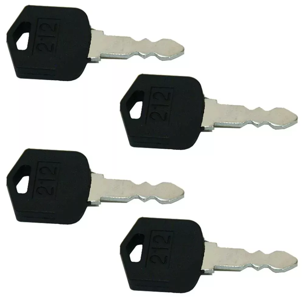 (4) Fork Lift Ignition Start Starter Keys 212 Fits Daewoo Forklift Equipment