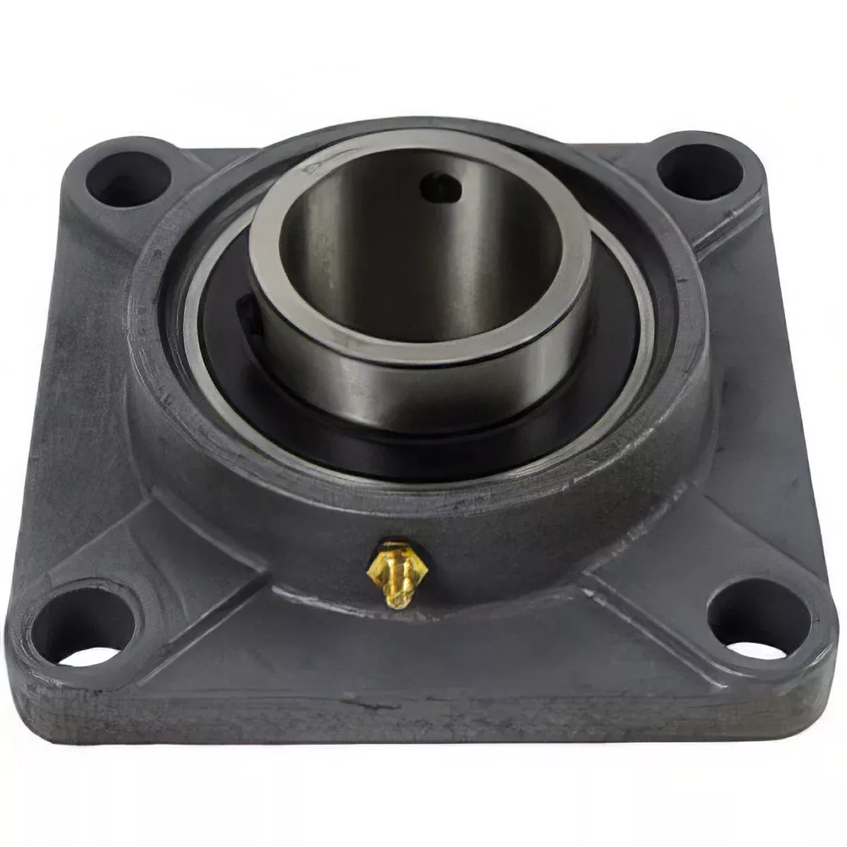 4 HOLE CAST IRON FLANGE WITH 2-1/4" BEARING - SET SCREW LOCK