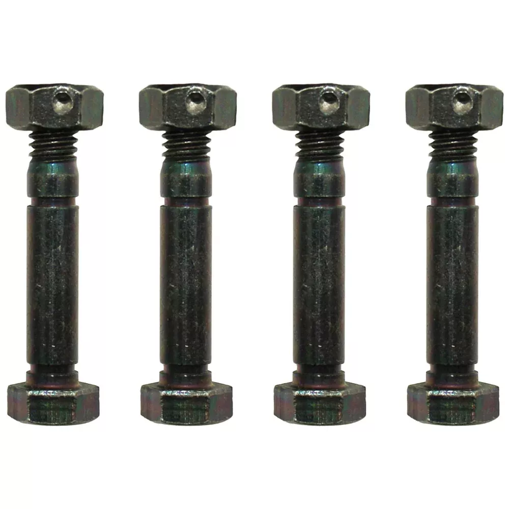 4 Pack Shear Pin Bolt & Lock Nut Fits Ariens 52100100 w/ 2" x 5/16" Thread Size