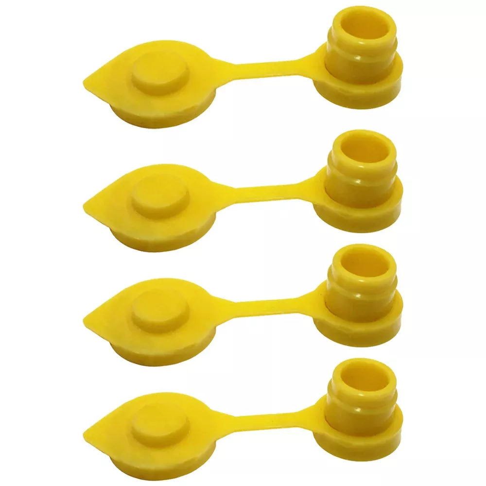 4-Pack Yellow Vent Caps Gas Fuel Can Breather fits Midwest Blitz Wedco Scepter