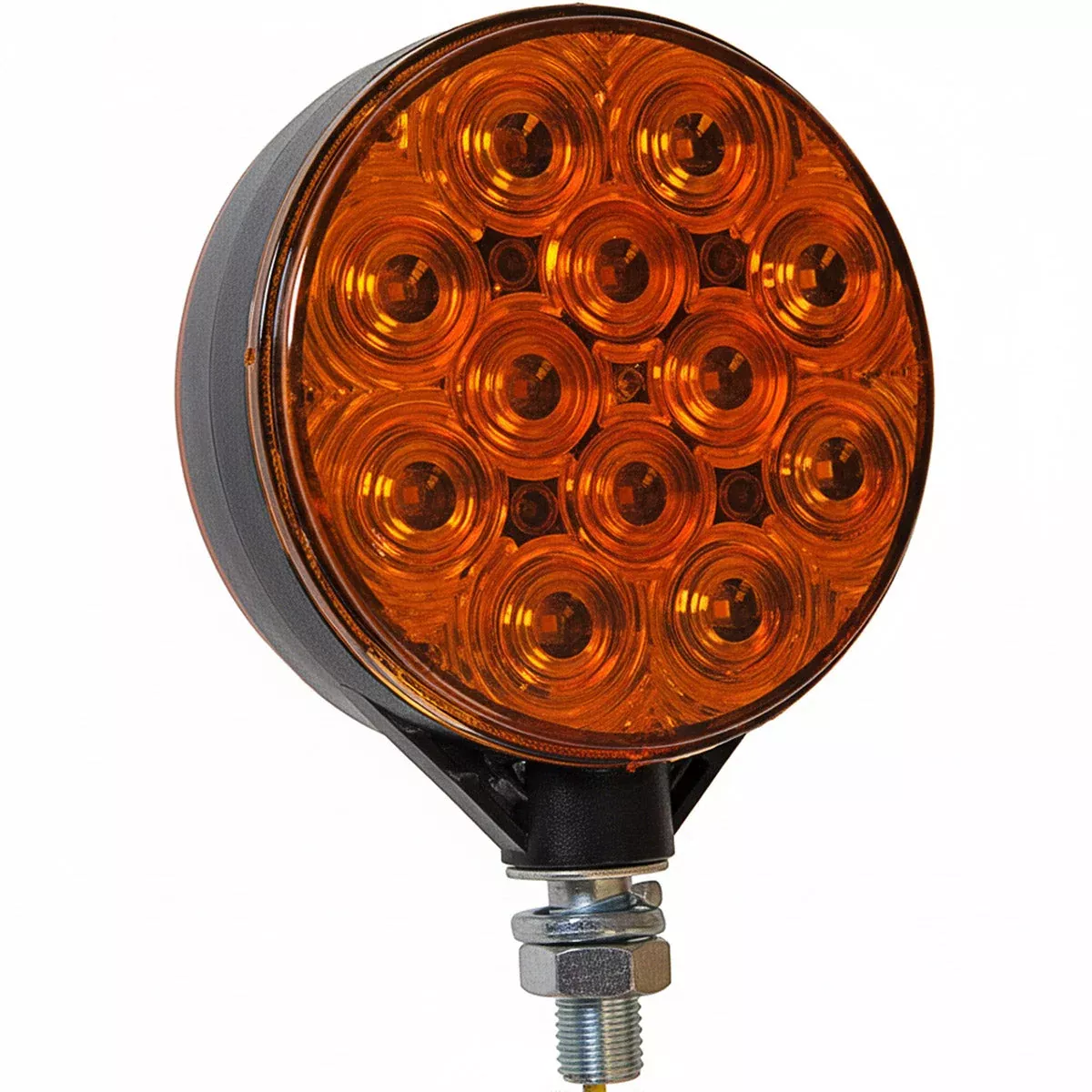 4" SINGLE FACE LED PEDESTAL LAMP - RED