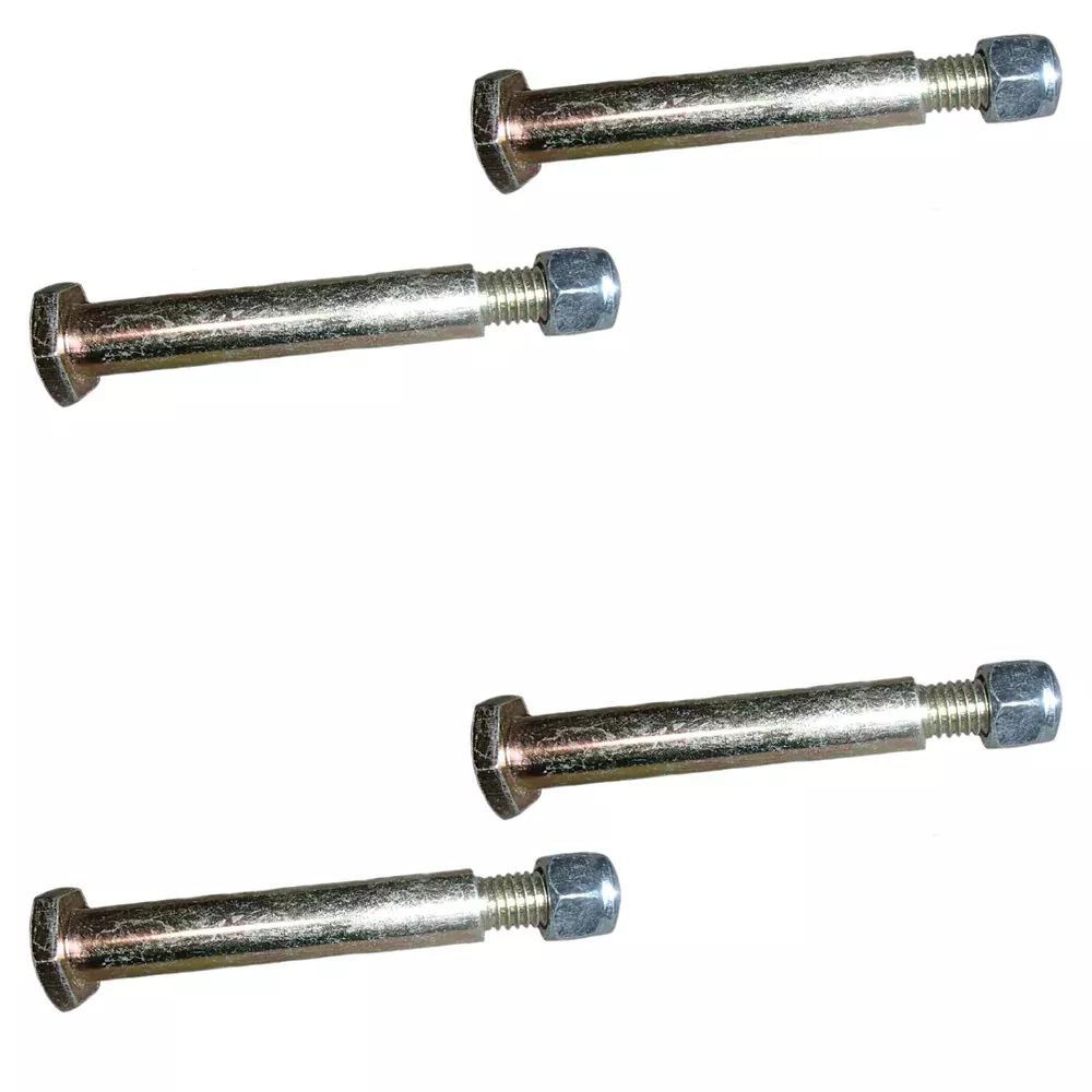 4 Universal 2-9/16"-Wheel-Bolts,1/2" Dia-Shoulder-3/8 x 16-Tread & Lock Nuts