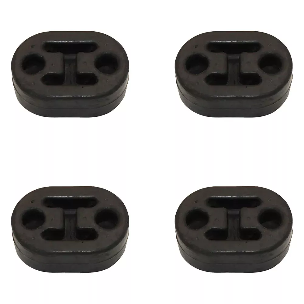 4PCS Universal Car Rubber Exhaust Tail Pipe Mount Brackets Hanger Insulator