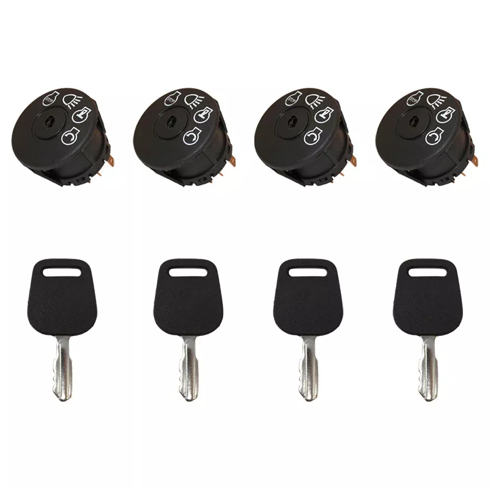 4Pk Ignition Starter Switch & Key Fits Sears Fits AYP Fits Craftsman Fits Poulan