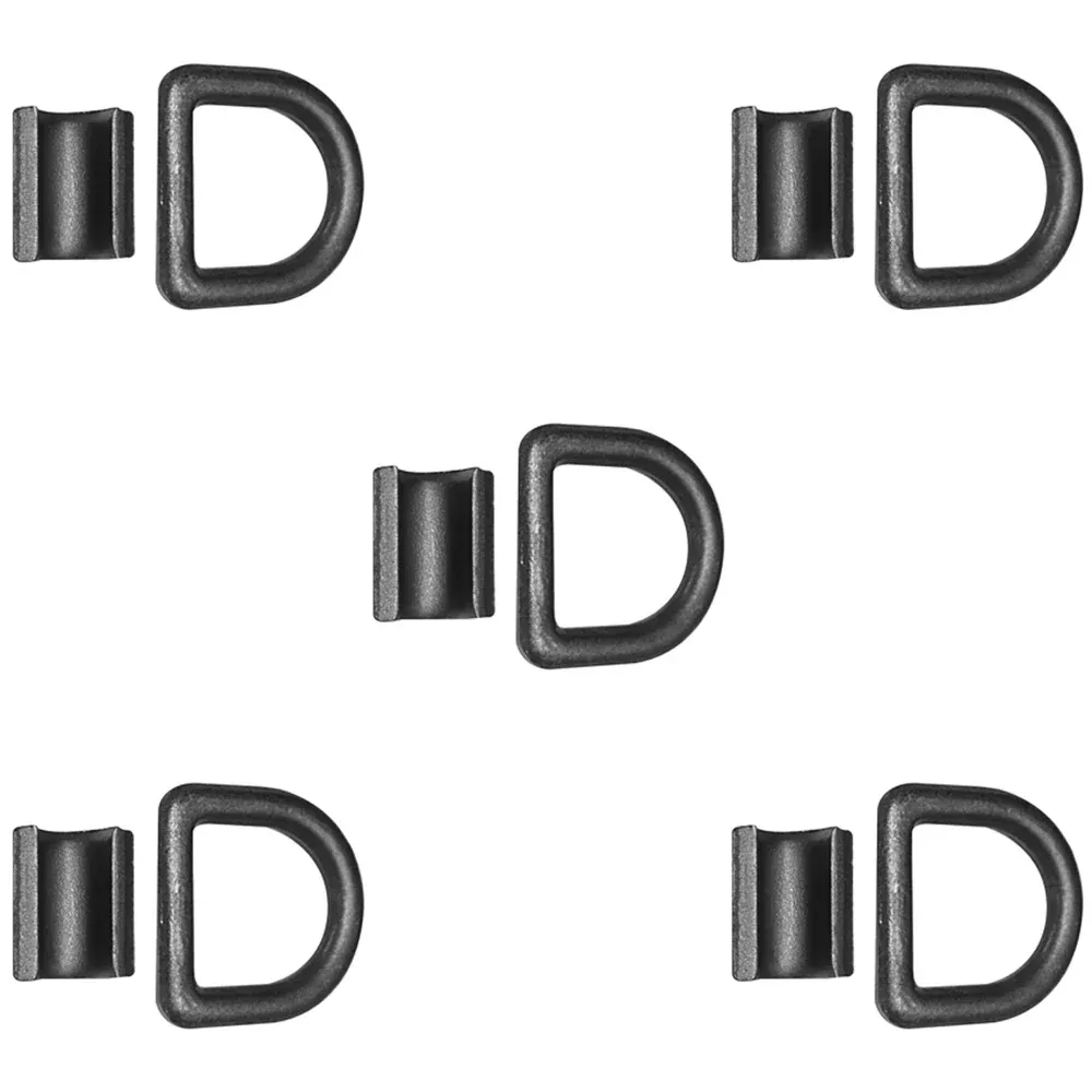 (5) 1/2" Black Forged Bolt Weld On D Ring Trailers Cargo Haulers ATV Carriers