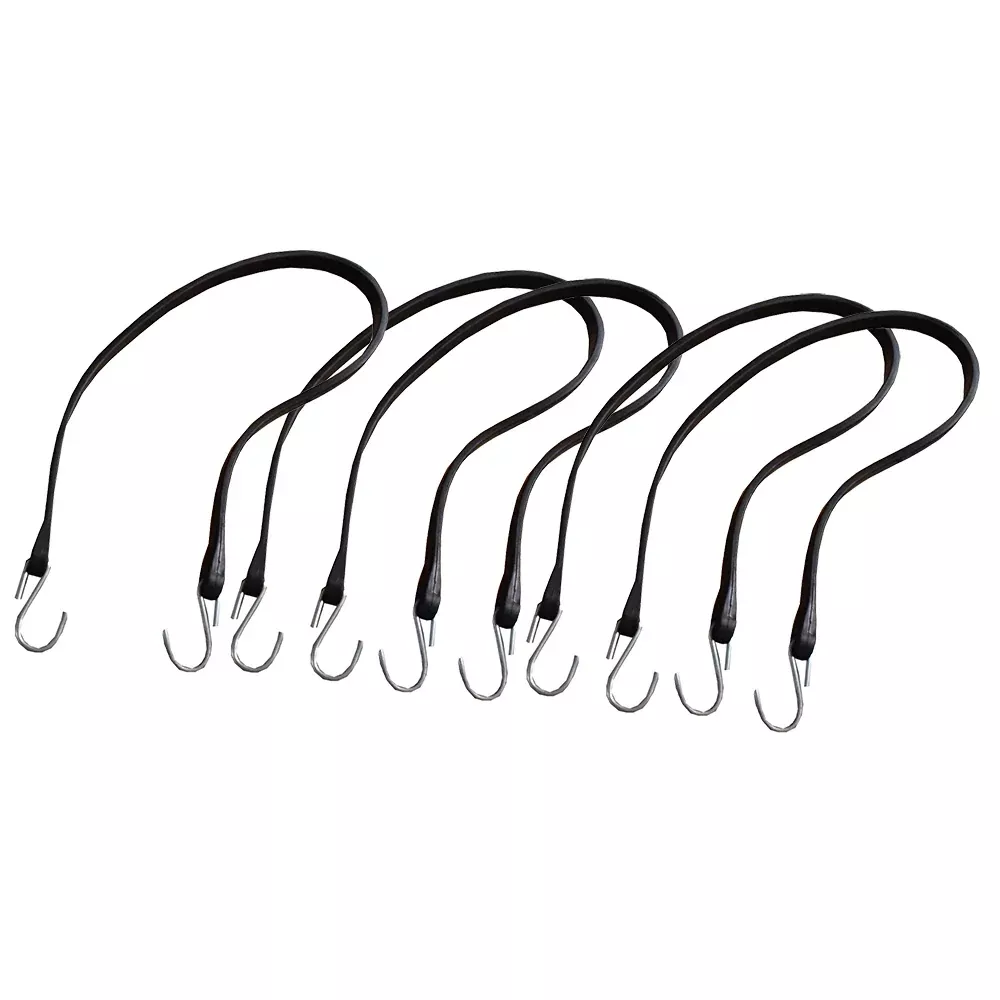 (5) 31" Inch Rubber 6205 Tie Down Strap Tekton Hooks Bungee Truck Trailer