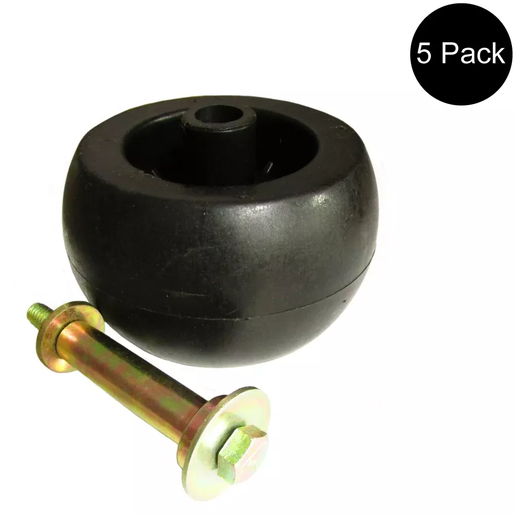 (5) Anti Scalp Plastic Deck Wheel w/ Hardware Fits Exmark Mower 103-3168 103-405