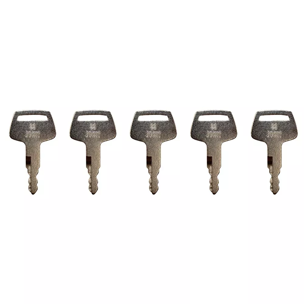 (5) H800 Ignition Start Keys Fits John Deere Hitachi Fits Case Fits New Holland