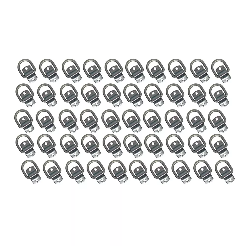 (50)- Bolt-on 1/2" D Rings Flatbed Truck Trailer Rope Tie Down Strap D-Ring