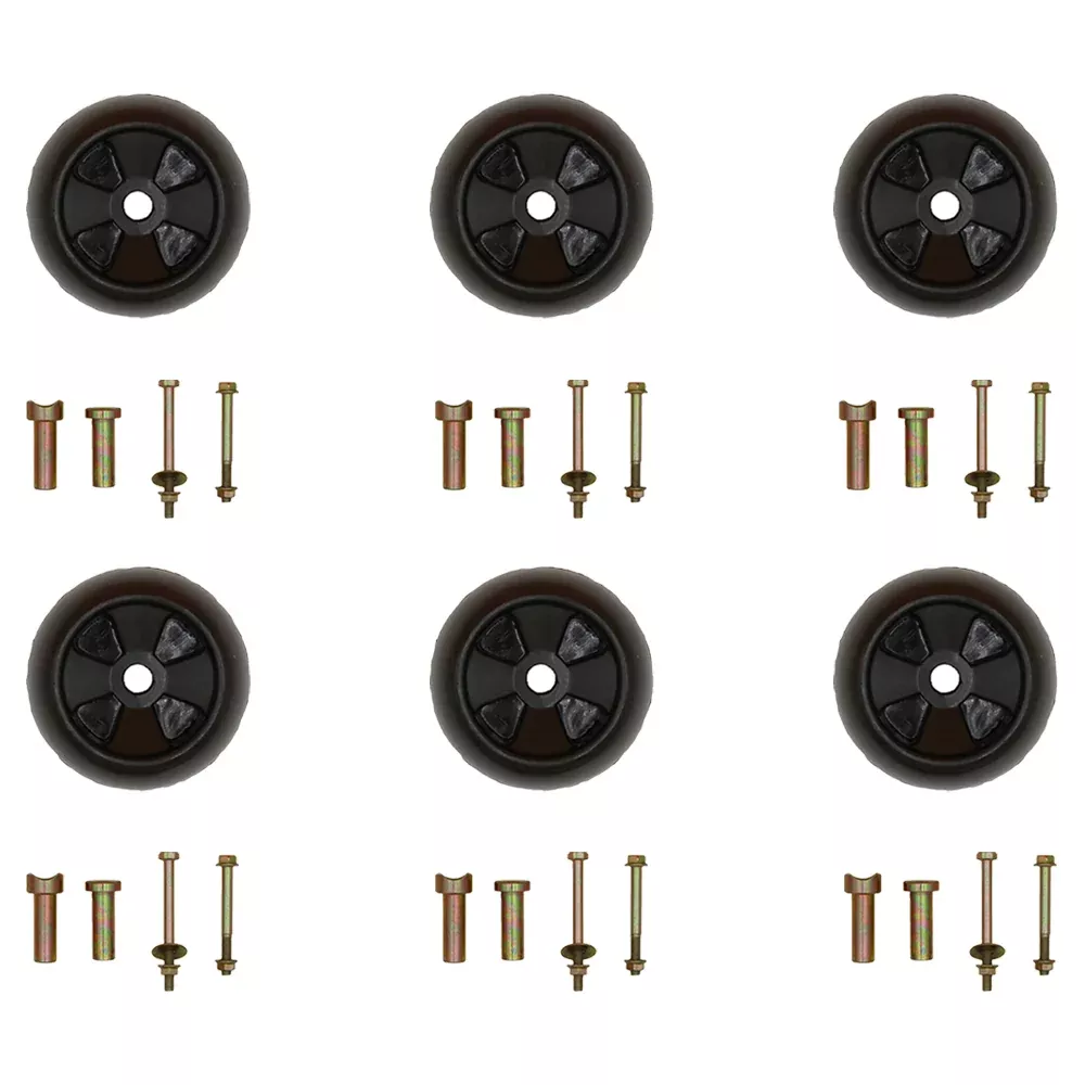 (6) Heavy Duty Deck Wheels Kit Fits Grasshopper 484225 Fits John Deere AM116299