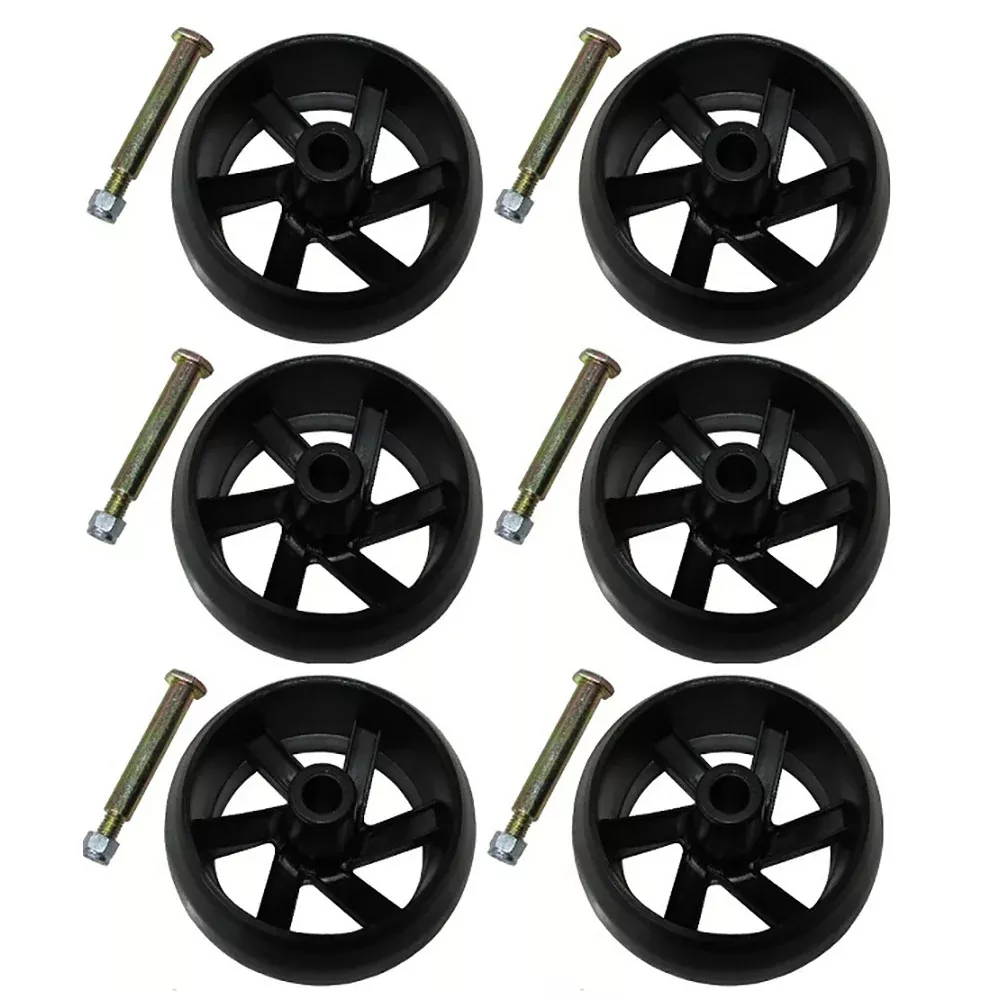 (6) Smooth Deck Wheels Fits Electrolux Fits Husqvarna 532133957 532174873