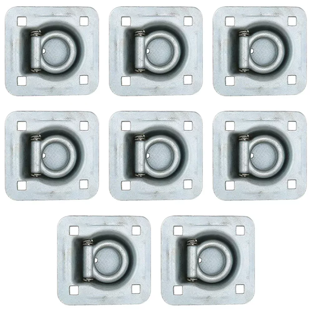 8 Recessed Ring Tie Down ATV Quad Flatbed Cargo Truck Enclosed Trailer D-Rings