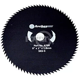 9" Brush Blade 80T, 1" Bore