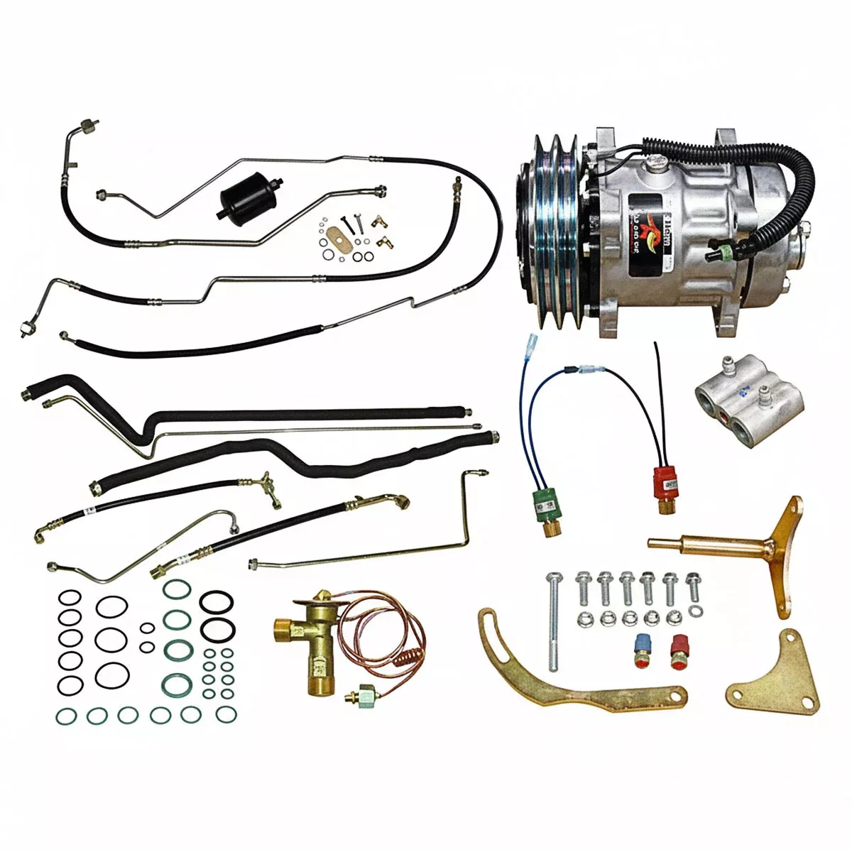 Air Conditioning R134 Conversion Kit for John Deere 4640, 4840 - 990-4168