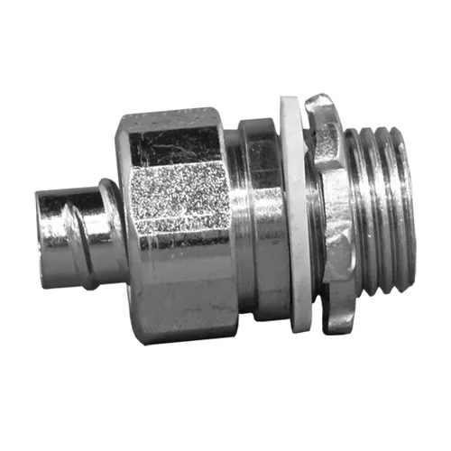 Appleton 4QS-75 3/4" Zinc Plated Steel Straight Liquidtight Connector