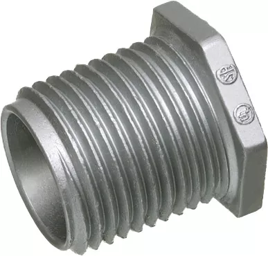 Arlington 501L 1/2" Long Conduit Chase Nipple, Zinc Die-Cast
